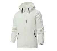 Genérico Chaqueta Hombre Invierno Softshell Hombre Larga Deporte Chaquetas Running Impermeable Casual Nieve Softshell Beisbol Ropa Ofertas Flash del Dia Premium Hoy 2#Blanco XXL
