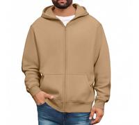 Genérico Chaqueta Hombre Invierno Tallas Grandes Bomber Militar Elegante Abrigo Hombre Ski Chaquetones Polar con Capucha Softshell Sudadera Running Otoño Rebajas 1#Camello XL