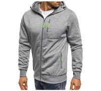 Genérico Chaqueta Hombre Running Sport Chaqueta Deportiva de Ocio, chaqueta de aviador, Chaqueta Bomber, Cazadora de Lucio Entretiempo Chaquetas Antiviento stilo Informal Cazadora