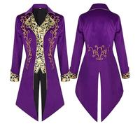 Genérico Chaqueta Hombre Steampunk, Abrigo Victoriano Hombre Retro Chaqueta Gótica Renacentista Disfraz De Carnaval, Traje De Festival, Traje Redingote Disfraz Pirata Ropa Medieval Traje