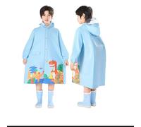 Genérico Chaqueta Impermeable NiñA,Poncho Impermeable Grueso con Botones De Color Liso para NiñOs Y NiñAs Primavera Verano Y OtoñO