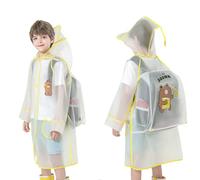 Genérico Chaqueta Impermeable NiñA,Poncho Impermeable Grueso con Botones De Color Liso para NiñOs Y NiñAs Primavera Verano Y OtoñO
