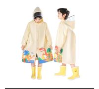 Genérico Chaqueta Impermeable NiñA,Poncho Impermeable Grueso con Botones De Color Liso para NiñOs Y NiñAs Primavera Verano Y OtoñO
