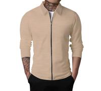 Genérico Chaqueta Invierno Hombre,Chaqueta Tipo CáRdigan con Solapa De Manga Larga Informal A La Moda para Hombre