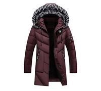 Genérico Chaqueta Invierno Hombre Parka Invierno Térmicos Manga Larga Chaqueta Antiviento Al Aire Libre Unicolor Deportiva Cortaviento Deportes Bolsillo Chaqueta Acolchada Cálida