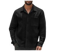 Genérico Chaqueta Moto Invierno Hombre,Sudadera Tipo CáRdigan De Manga Larga De Polar Liso para Hombre Abrigo Informal Tipo Cargo para Vacaciones