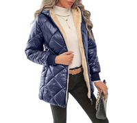 Genérico Chaqueta Mujer Abrigos Mujer Running Ropa Invierno Esqui Ligeros Chaqueta Moda Jacket Otoño 1#Marina de Guerra S