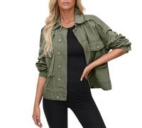 Genérico Chaqueta Mujer Primavera Ropa Mujer Entretiempo Termica Chandal Moto Chaquetones Running Oversize Cazadora Ligera Vaquera Ropa Ofertas Flash Verde L