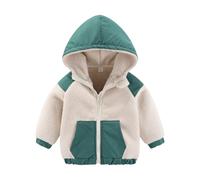 Genérico Chaqueta Niño Invierno Plumas - Chaqueta De Invierno Infantil con Forro Polar Y Capucha Bordada Abrigo Grueso Cálido para Niños