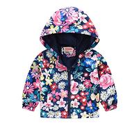 Genérico Chaqueta para Bebés Niñas Niños, De Viento Cremallera con Capucha Abrigo Outwear Cortavientos, Moda Ropa Estampado a Prueba Niño Niña