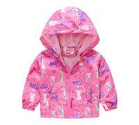 Genérico Chaqueta para Bebés Niñas Niños, De Viento Cremallera con Capucha Abrigo Outwear Cortavientos, Moda Ropa Estampado a Prueba Niño Niña