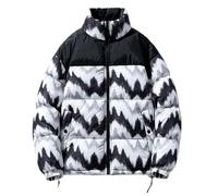 Genérico Chaqueta Plumon Hombre, Chaqueta De Invierno Hombre,Chaqueta De Invierno Gruesa De Cuello Alto Corto con Estilo Casual Y Bloques De Color para Hombre