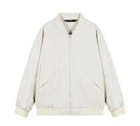 Genérico Chaqueta Polar Hombre Capucha,Chaqueta Retro Chaqueta Voladora De Primavera Y OtoñO para Hombre Ropa De Trabajo De Moda Chaqueta De BéIsbol De Pie