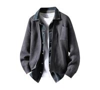 Genérico Chaqueta Polar Hombre Vintage- Chaqueta Trekking Corte Ajustado Traje Con Cremallera Para Estilo Senderismo Estilo Oversize Vaquera Patchwork Y Cuello Otoño-Invierno