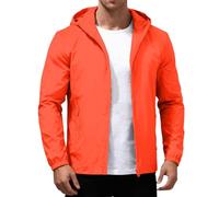 Genérico Chaqueta Primavera Hombre - Bomber Hombre Cortavientos Jacket Softshell Entretiempo Cazadoras Regular Fit Informal Ropa Trabajo Deporte Primavera Chaquetas azafrán 3XL