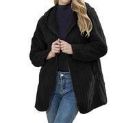 Genérico Chaqueta Primavera Mujer Cálida Corta Mezcla Cardigan Lana con Cuello Alto Doble Botonadura Elegante Chic Suelta Chaqueta de Transición Trench Coat Lisa Abrigo de Lana Primavera Otoño