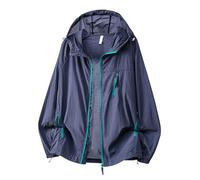 Genérico Chaqueta Protectora Solar Moto Hombre,Chaqueta Informal Ligera Cortavientos De Verano para Deportes Al Aire Libre Transpirable Y CóModa para Viajes
