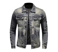 Genérico Chaqueta Tejana Hombre Cazadora Hombre Chaqueta Ligera Paño Xxl De Chaquetas Cazadoras Borrego Trucker Jacket Casaco Roja Ropa Tactica Blusão Homem Otoño Plumas Largo Cuero Xxxxxl Parka Piel