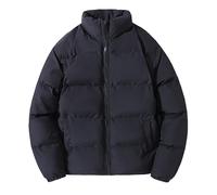Genérico Chaqueta Termica Hombre - Chaqueta De Hombre Abrigo de Invierno sin Sombrero para Hombre Chaqueta cálida Abrigo de algodón (Black XXXXL)