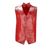 Genérico Chaqueta Trabajo Hombre Astillero Corto Chaleco de Traje de lentejuelas de color sólido para hombres, con lazo de lentejuelas, discoteca, danza, boda, chaleco para hombre, invierno, capucha