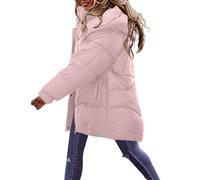 Genérico Chaquetas de invierno para mujer,Termica Parka Jacket ligero a prueba viento ligera color sólido con bolsillos acolchada en aspecto oversize nico Termica Plumíferos