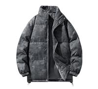 Genérico Chaquetas Plumas Hombre Ligeras, Abrigo Hombre Invierno Elegante,Nueva Chaqueta Acolchada De Invierno para Hombre De Cuello Alto TeñIda Gruesa De Gran TamañO A La Moda