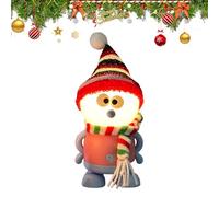 Genérico Charging Christmas Snowman Lamp - 7.68 Inches Festive Desktop Decoration Brightness Night Light for Bedroom, Nursery, Kids Room, Dorm, Apartment, Office, Holiday Parties, and Home Decor