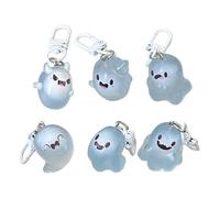 Genérico Charm Luminoso para Bolso Fantasma | Llavero Fantasma Brillante De La Noche De Halloween, Decoración Mochila De Fantasmas Luminosos | Llavero Dibujos Animados Divertidos | Accesorios De Jo
