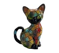 Generico Charming Cat Lamp Resin Stained LED Halloween Decor
