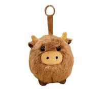 Genérico Charming Cow Pendant - Plush Doll Ornament for Gift Giving | Short Plush with PP Cotton, Soft Animal Accessory, Cute Collectible Decoration, Mini Pendant for Adults Lovers Friends