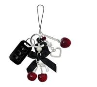 Genérico Charms De Frutas - Accesorio De Cadena Colgante De Acrílico, Llaveros De Frutas 3D | Lindo De De Cereza, Colgante De Teléfono Con Estrella Y Corazón Para Mujeres, Niñas, Niños, Familia,
