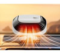 Genérico Chauffage de Voiture, Nouveau modèle 2026, chauffage de Voiture Portable de 120 W, Avec UNE Base réglable à 360° et un dégivreur de Voiture, convient aux voitures, SUV, fourgonnettes, etc
