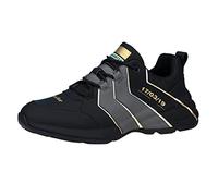 Genérico Chaussures homme Basket Homme Chaussures Mode et Sport pour Hommes Basket Running Homme Multisports Confort Senderismo Tenis Gym Multicolor Jogging Chaussure, Le Noir C, 44 EU
