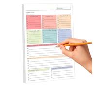 Genérico Checklist Notepad - A5 Undated Task Planning Notebooks | Portable Productivity Planners For Students Freelancers Home Office Entrepreneurs Teachers Executives Consultants Workshop Studio