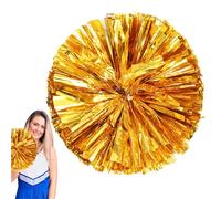 Genérico Cheerleader Pom Poms - Lightweight Shiny Spirit Accessories | Streamers with Comfortable Grip Handles, Perfect for Cheerleading, Dance, School Spirit, and Game Day Performances