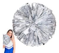Genérico Cheerleading s, Large Foil Dance Spirit Pompoms, 11.81 Inches, Finger-Friendly Handheld Props, Lightweight Vibrant Accessories for Cheer Team, Sports Games, Parades, School Events