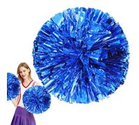 Genérico Cheerleading s, Large Foil Dance Spirit Pompoms, 11.81 Inches, Finger-Friendly Handheld Props, Lightweight Vibrant Accessories for Cheer Team, Sports Games, Parades, School Events