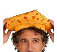 Genérico Cheese Hat Cap - Fun Realistic Headgear for Kids | Sponge Fabric with Soft Design, Cosplay Makeup, Stage Performance, Party Festival, Christmas Holiday, Garden Daily, Winter Outdoor