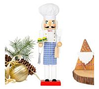 Genérico Chef Nutcracker - Chef Nutcracker Christmas Decor | Cook Nutcrackers Figures | 14 Inch Collectible Ornaments Holiday Decor for Fireplace Mantel Bookshelf Table Centerpiece Home Christmas