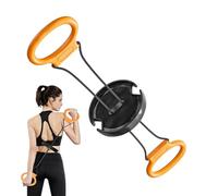 Genérico Chest Expander Trainer - Flywheel Arm Exerciser, Adjustable Chest Muscle Trainer with Anti-Slip Handle Foldable Resistance Tool | Arm Shoulder Back Strength Training Gym Home Office Travel