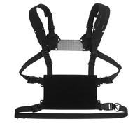 Genérico Chest Rig MOLLE Mini V2 Tipo H Ligero, Chaleco Táctico Modular con de Hebillas y Panel Frontal, Equipo de Entrenamiento(BLK)