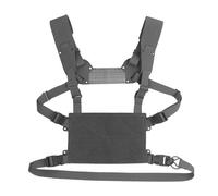 Genérico Chest Rig MOLLE Mini V2 Tipo H Ligero, Chaleco Táctico Modular con de Hebillas y Panel Frontal, Equipo de Entrenamiento(WG)
