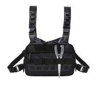 Genérico Chest Rig, Multifunctional Outdoor Bag, 9.06in Adjustable Waterproof Pack, Large Capacity Storage, Fishing Sports Gear for, Equipment Holder, Men, Women Use, Atributo único, Se référer au