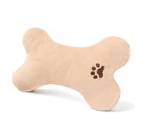 Genérico Chew-Resistant Pillow, Washable Dog Cushion, Bone Shaped Calming Pillow with Soft Plush, Cat Dog Comfort Accessory, Sleeping Cuddling Bed with Material, Puppy Kitten Pillows for Aggressive