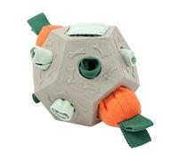 Genérico Chew Toy Dog Treat Dispenser, Enrichment Ball with Squeak, 5.31x5.12x4.33 Inches Interactive Treat Dispensing Pet Toys, Ideal for Small Medium Large Breeds Sniffing Relaxing Play