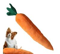 Generico Chew Toys for Dogs | Calming Teeth-Massaging,Carrot Shape Dog Chew Plush Toy - for Small Medium Size Bored Animals Entertainment Living Room Balcony Yard Garden