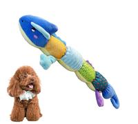 Genérico Chewing Toy for Dog, Interactive Squeaky Toy, 22.83x7.87x3.94 Inches, Crocodile Caterpillar Lizard Design, Puppy Squeaky Teething for Small, Medium, Large, Breed Use