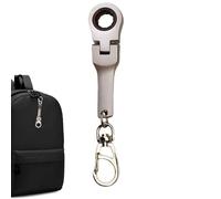 Genérico Chiave a Cricchetto Portachiavi - 3 Pezzi Chiave Portatile Mini Cricchetto, Attrezzo Hardware Emergenza, Chiaves per Serrare Bulloni | Portachiavi Utensile Auto Casa Garage per Uomini Papà