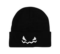 Genérico Chica 2 Años Verano Unisex Halloween Calabaza Divertida Lana Suéter Sombrero Gorra USA, Le Noir, Talla única