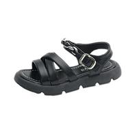 Genérico Chica Blanco Cómodo Sandalias Sandalias Sandalias Para Niñas Moda Plana Playa Sandalias Niñas Niñas Transparente Verano Sandalias, Le Noir, 29.5 EU Étroit